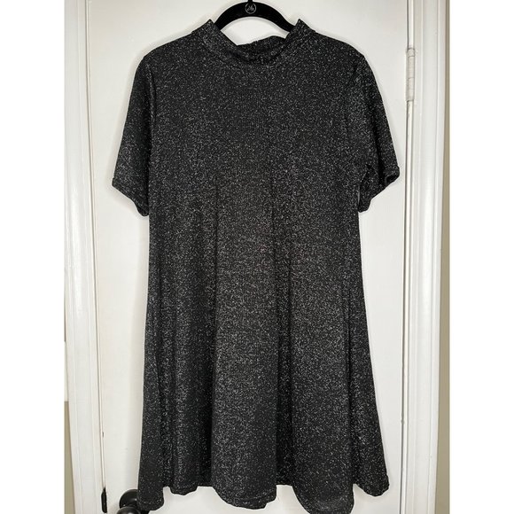 Wednesday's Girl ASOS Mini Swing Dress in Sparkle Fabric Size Large - Picture 3 of 3